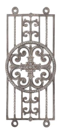 J.E.O. (John Edmund Oldaker) Pridmore, (British/American, 1867-1940), a staircase baluster panel from the inerior lobby of the Sheridan