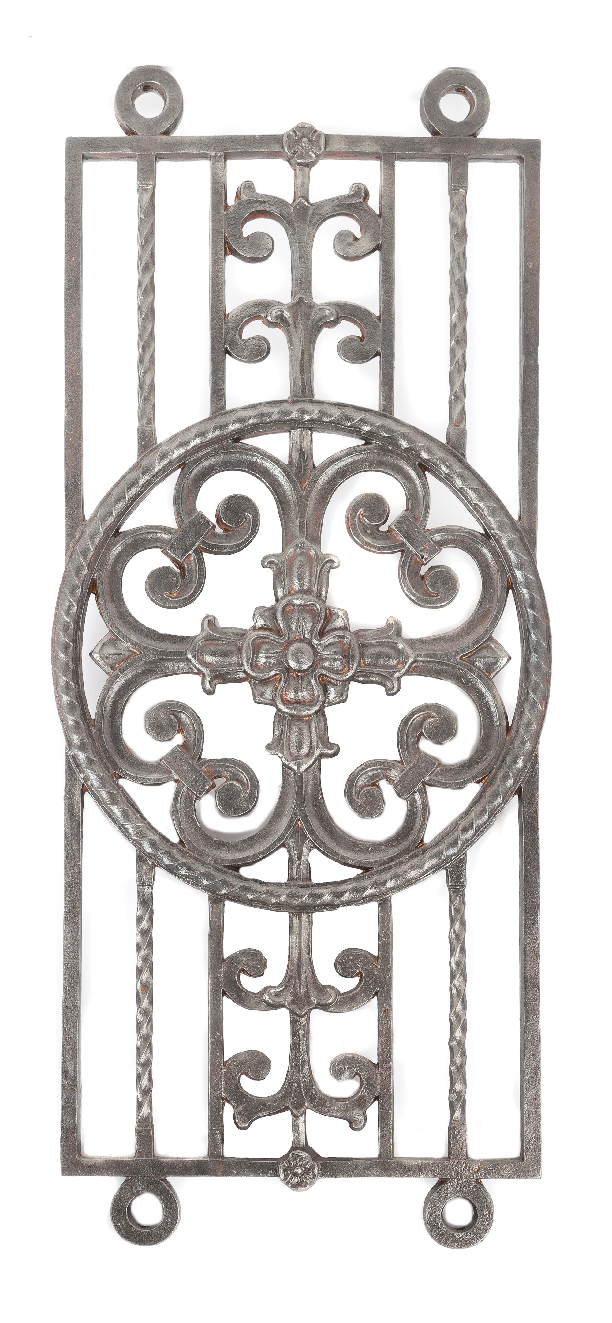 J.E.O. (John Edmund Oldaker) Pridmore, (British/American, 1867-1940), a staircase baluster panel from the inerior lobby of the Sheridan