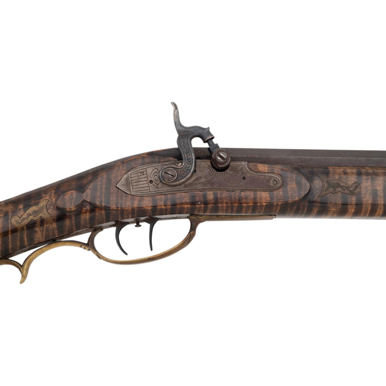 Contemporary Halfstock Percussion Rifle by C.H. Heuss