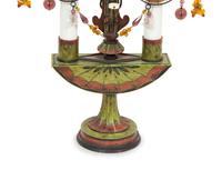 A Pair of Tole Peinte Two-Light Candelabra
