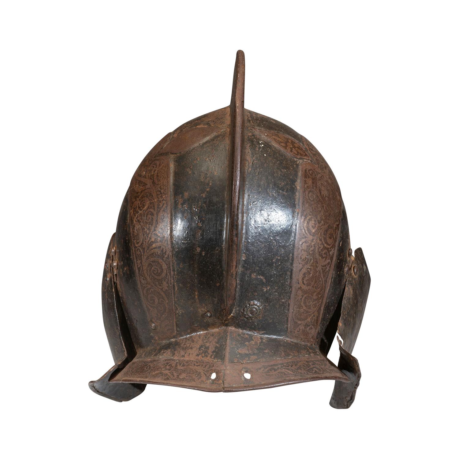 An Etched German Burgonet Helmet