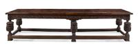A Jacobean Oak Refectory Table Height 34 3/4 x width 137 1/2 x depth 32 1/2 inches. — CIRCA 1600