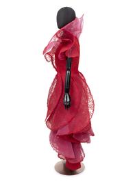 Pierre Cardin Haute Couture Tiered Flounce Lace Dress, 1987