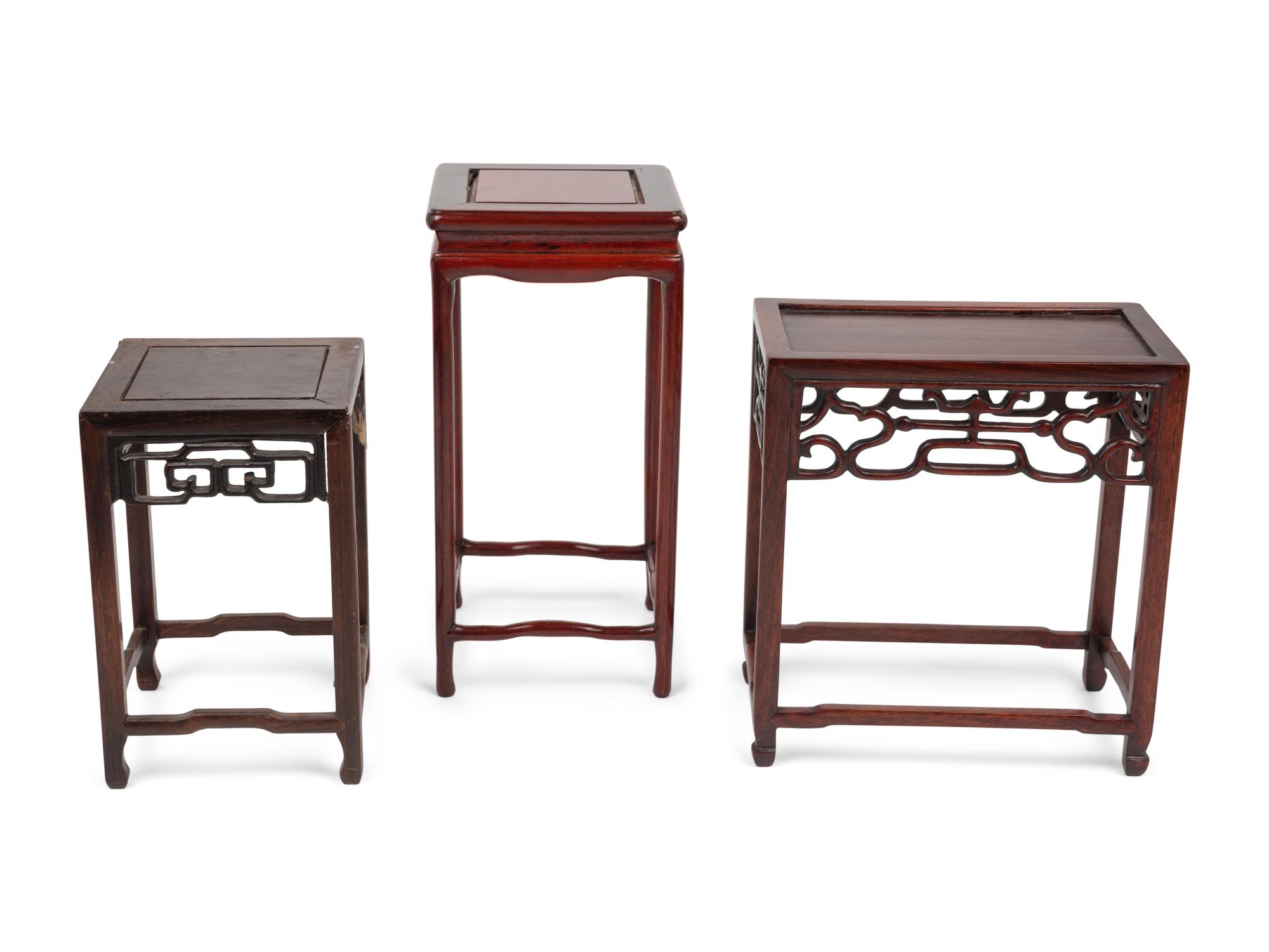 Seven Chinese Wooden Stands