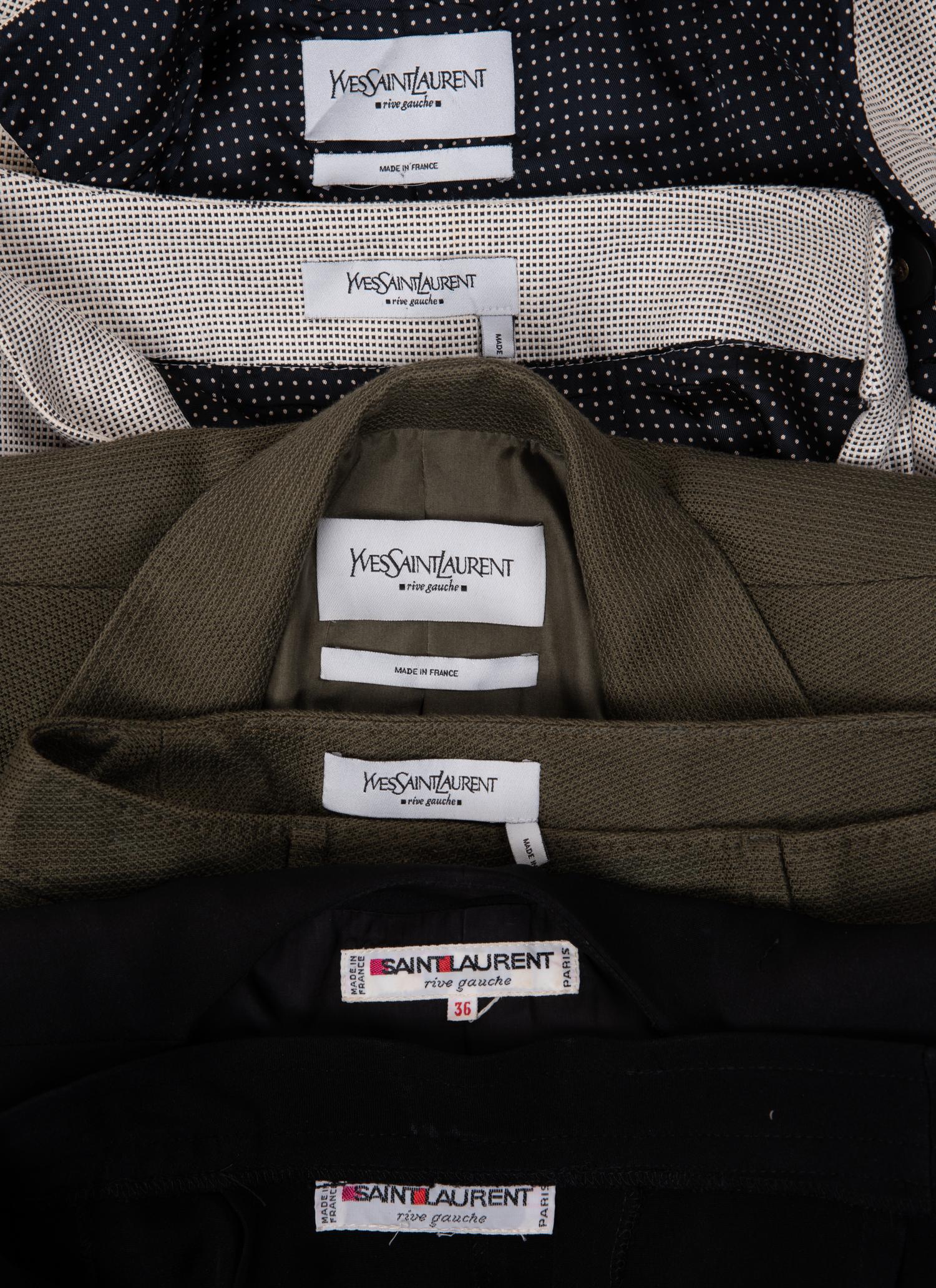 Three Yves Saint Laurent Rive Gauche Two-Piece Ensembles, 1990-2000s