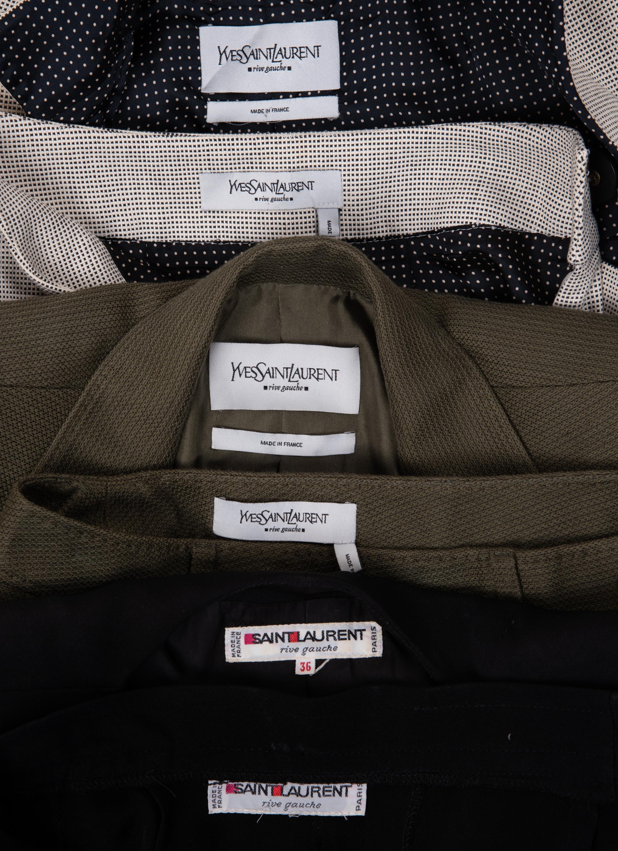 Three Yves Saint Laurent Rive Gauche Two-Piece Ensembles, 1990-2000s