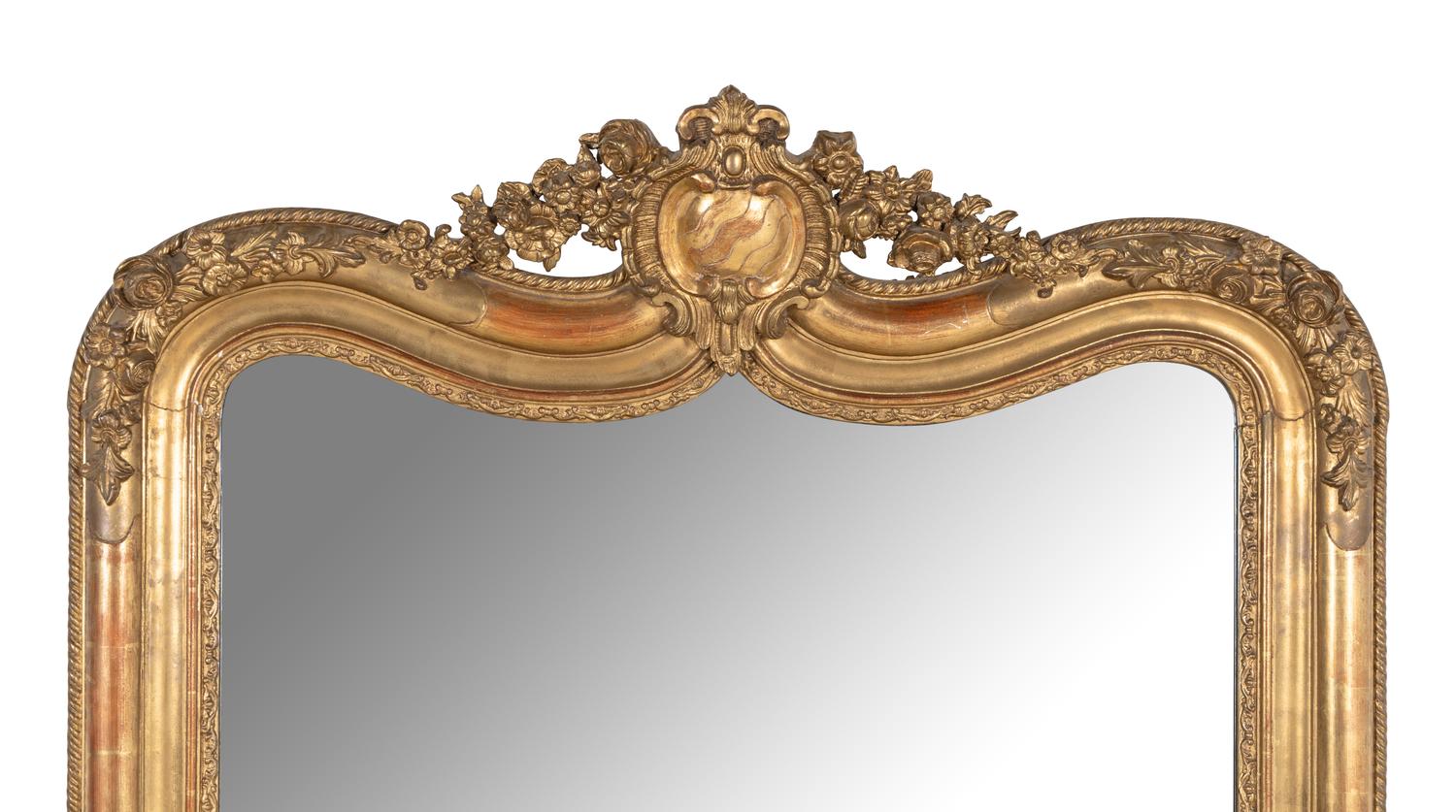 A Louis Philippe Style Giltwood Mirror