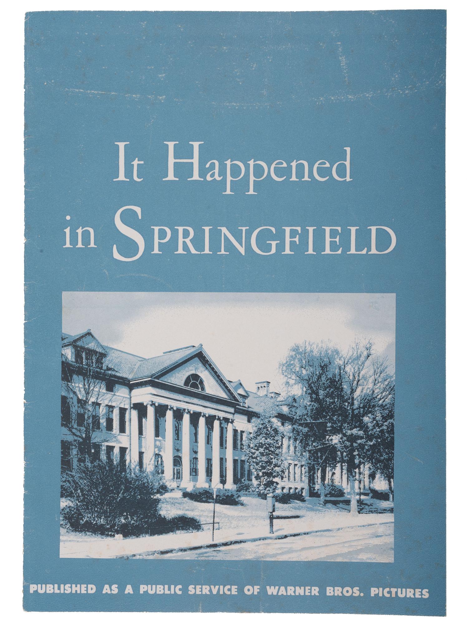 [EDUCATION] -- [CIVIL RIGHTS]. It Happened in Springfield . New York, NY: Warner Bros. Pictures, [1945].