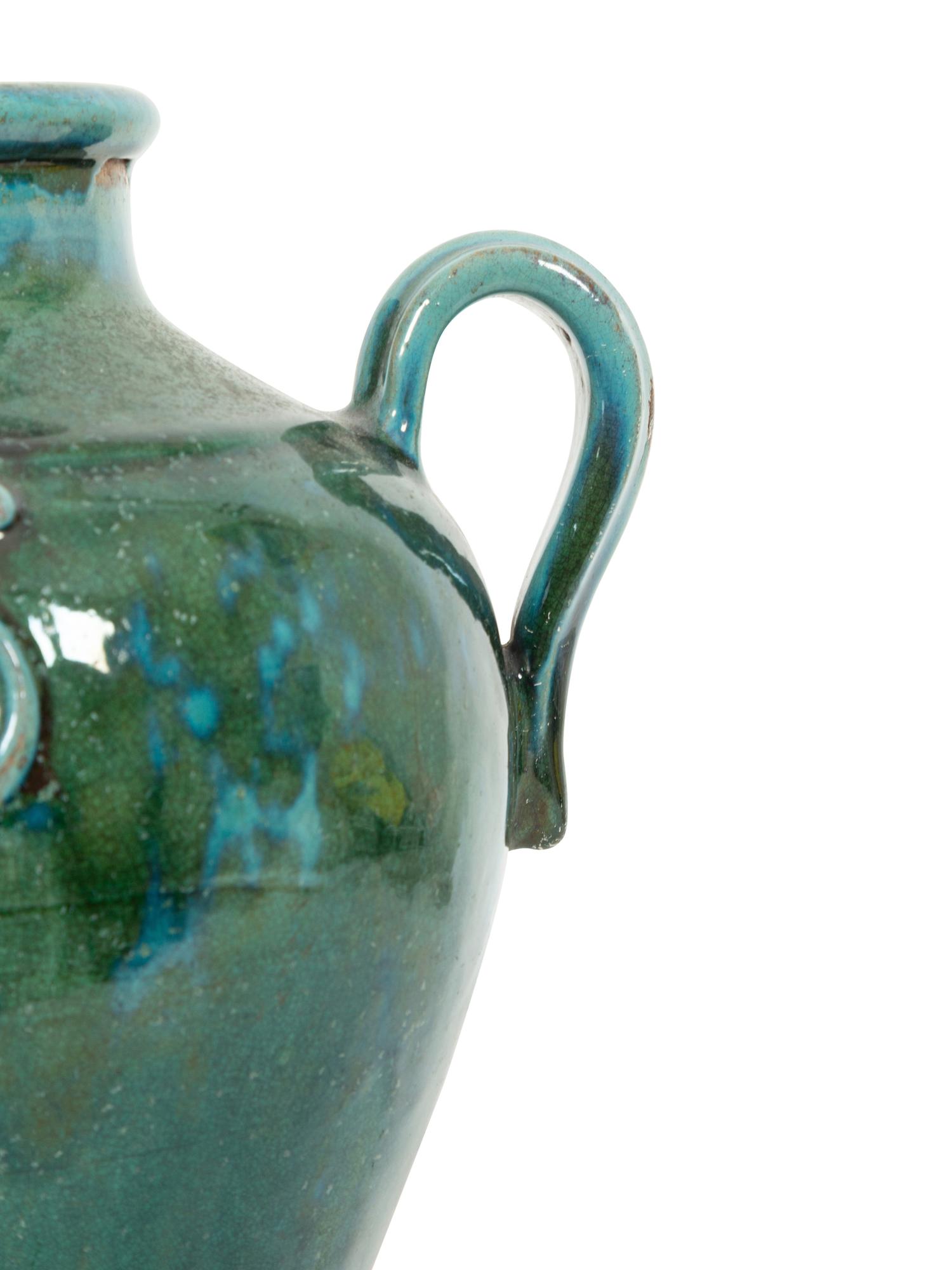 A Chinese Green-Glazed Pottery Ewer