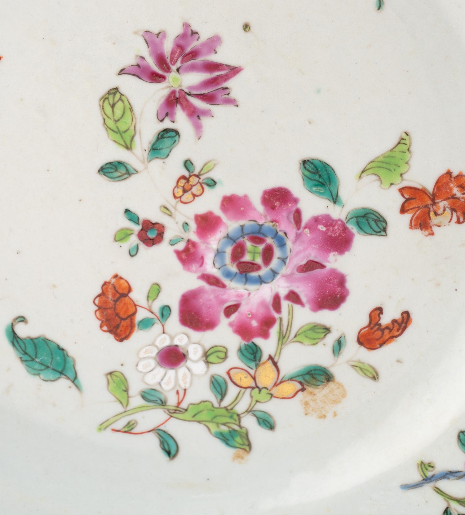 Three Chinese Export Porcelain Plates