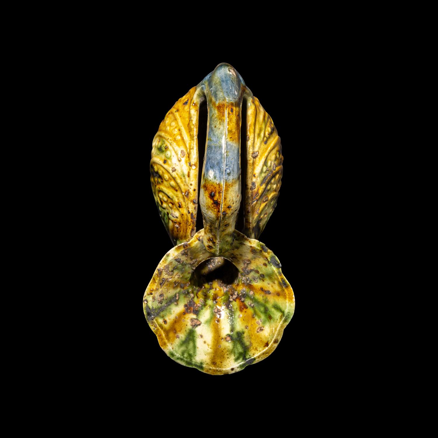 A Rare Tang Dynasty Style Sancai Glazed Duck-Form Vessel