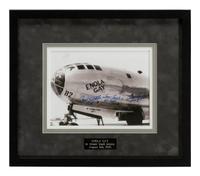 [WORLD WAR II]. Photograph of the Enola Gay , signed by 4 crew members.