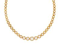 YELLOW GOLD AND DIAMOND RIVIÈRE NECKLACE
