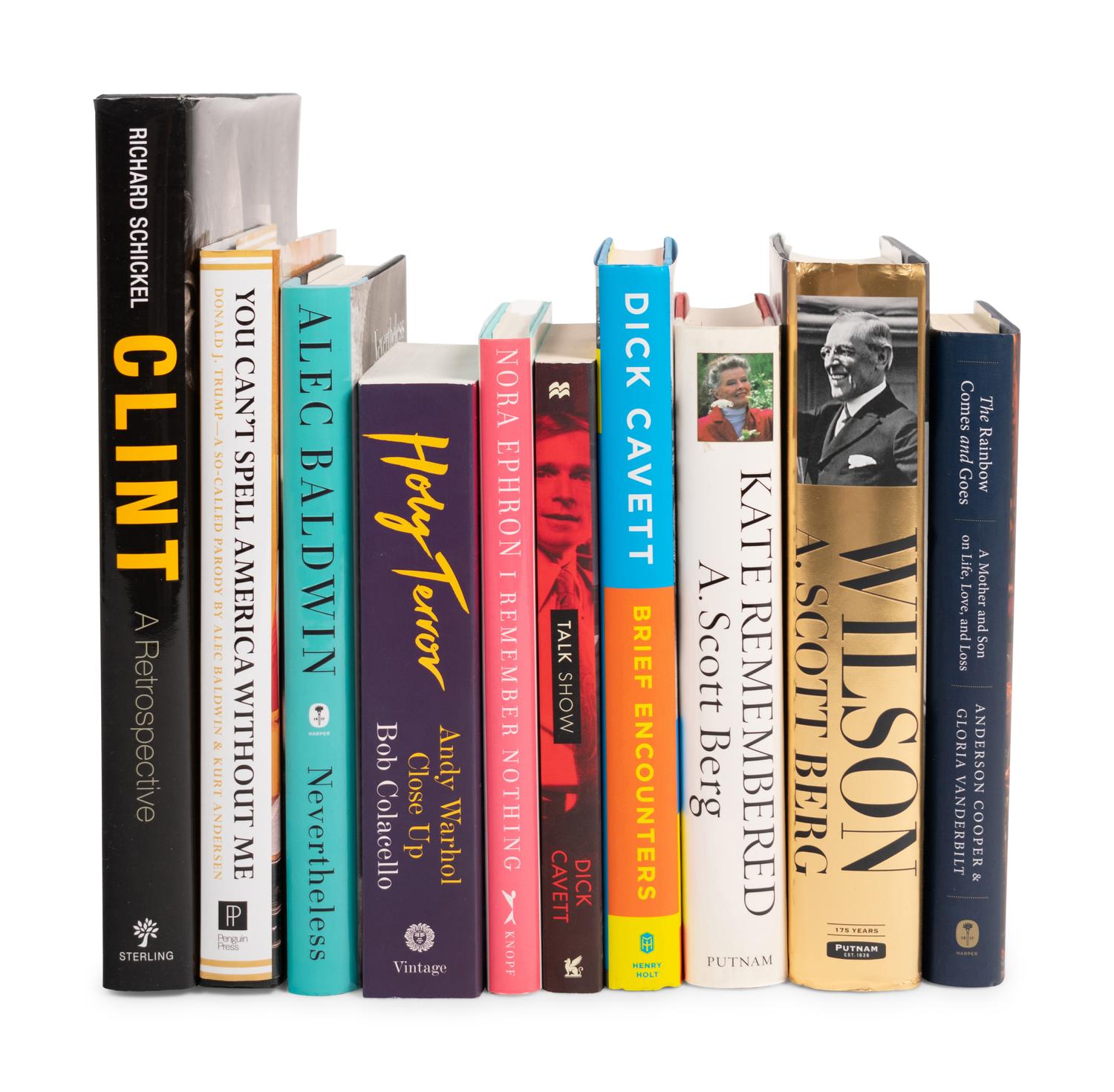 (Celebrity Books) A group of autographed books, comprising: