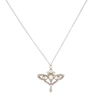 Antique, Cultured Pearl and Diamond Pendant Brooch Necklace