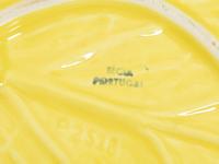 An Extensive Portuguese Yellow Ceramic Lettuce Ware Dinner Service