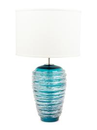 A Porta Romana Clear-Threaded Blue Glass Lamp