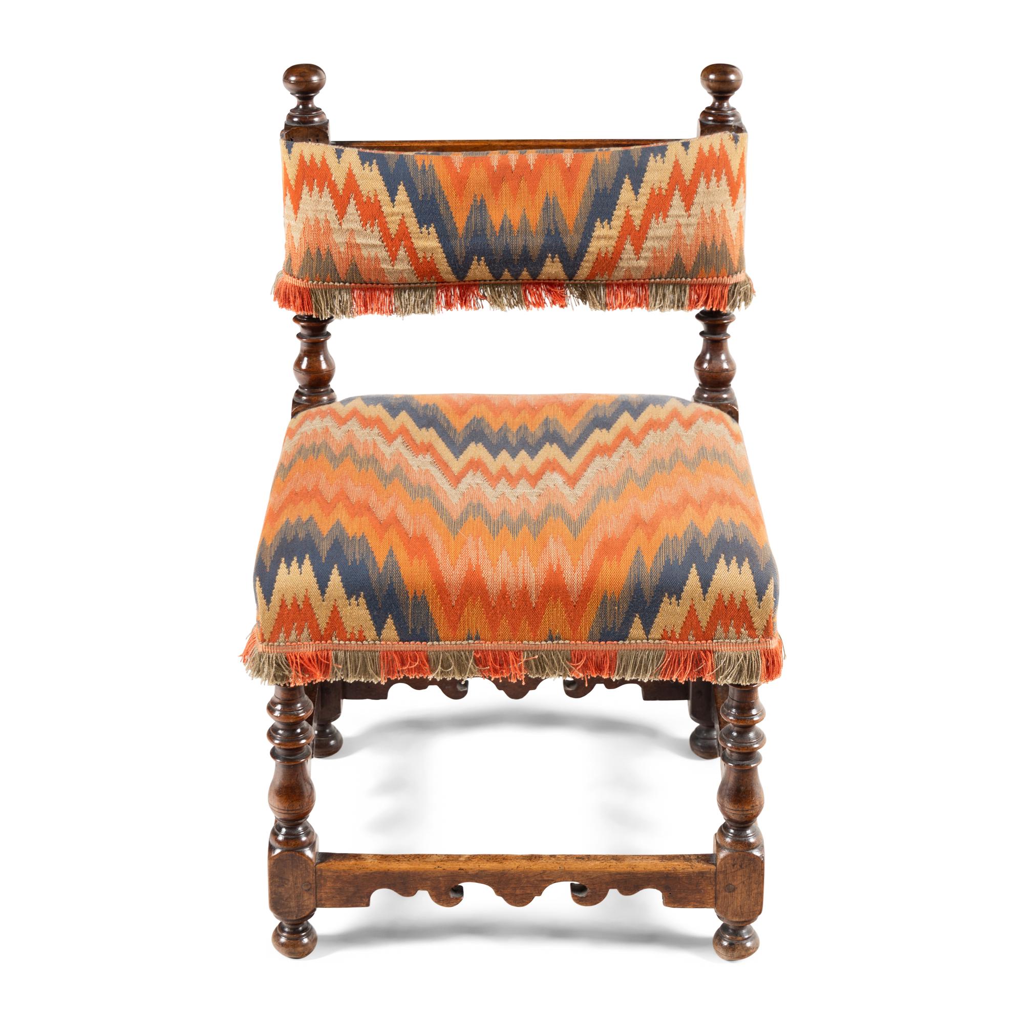 A Charles II Walnut Child's Chair