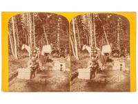 [WESTERN AMERICANA]. HILLERS, John K. (1843-1925), photographer. Making Pictures. Aquarius Plateau, Utah Territory.