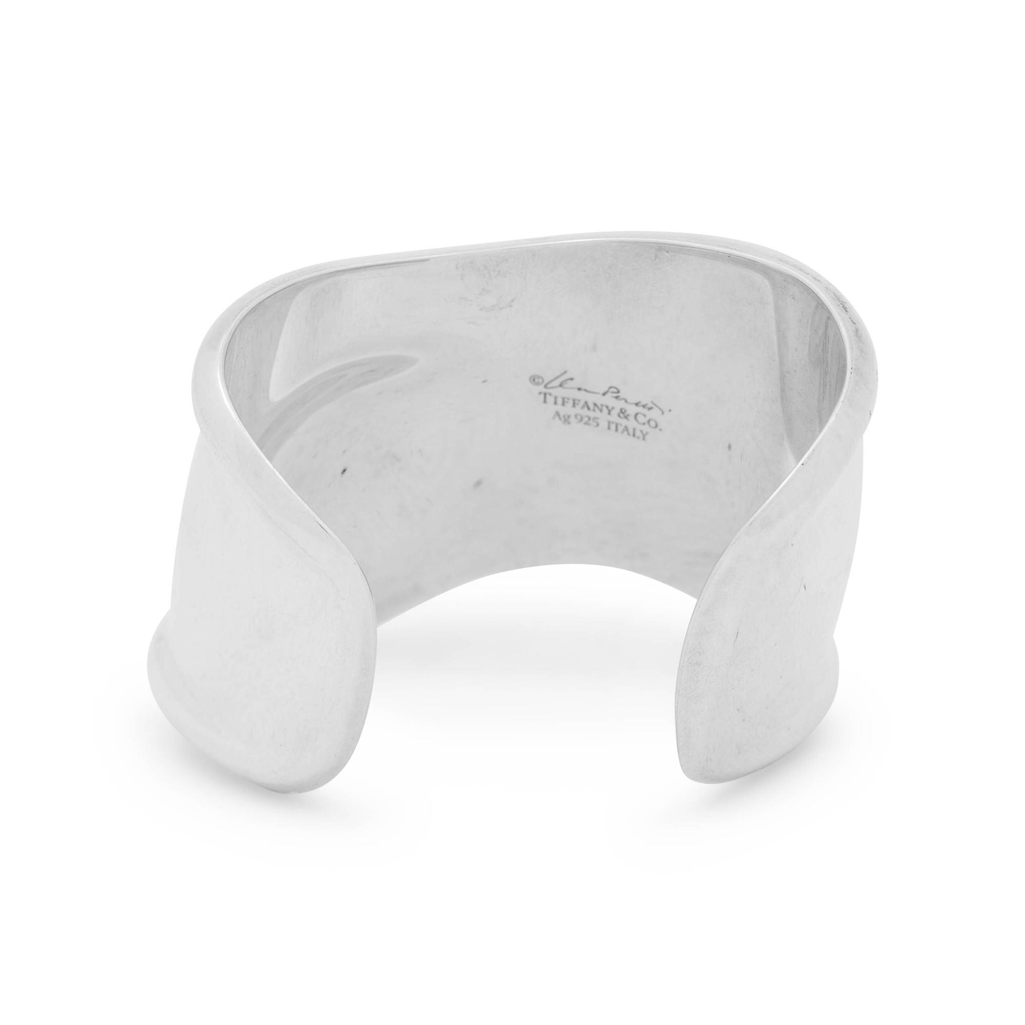 Elsa Peretti, Tiffany & Co.; Sterling Silver Small Bone Cuff