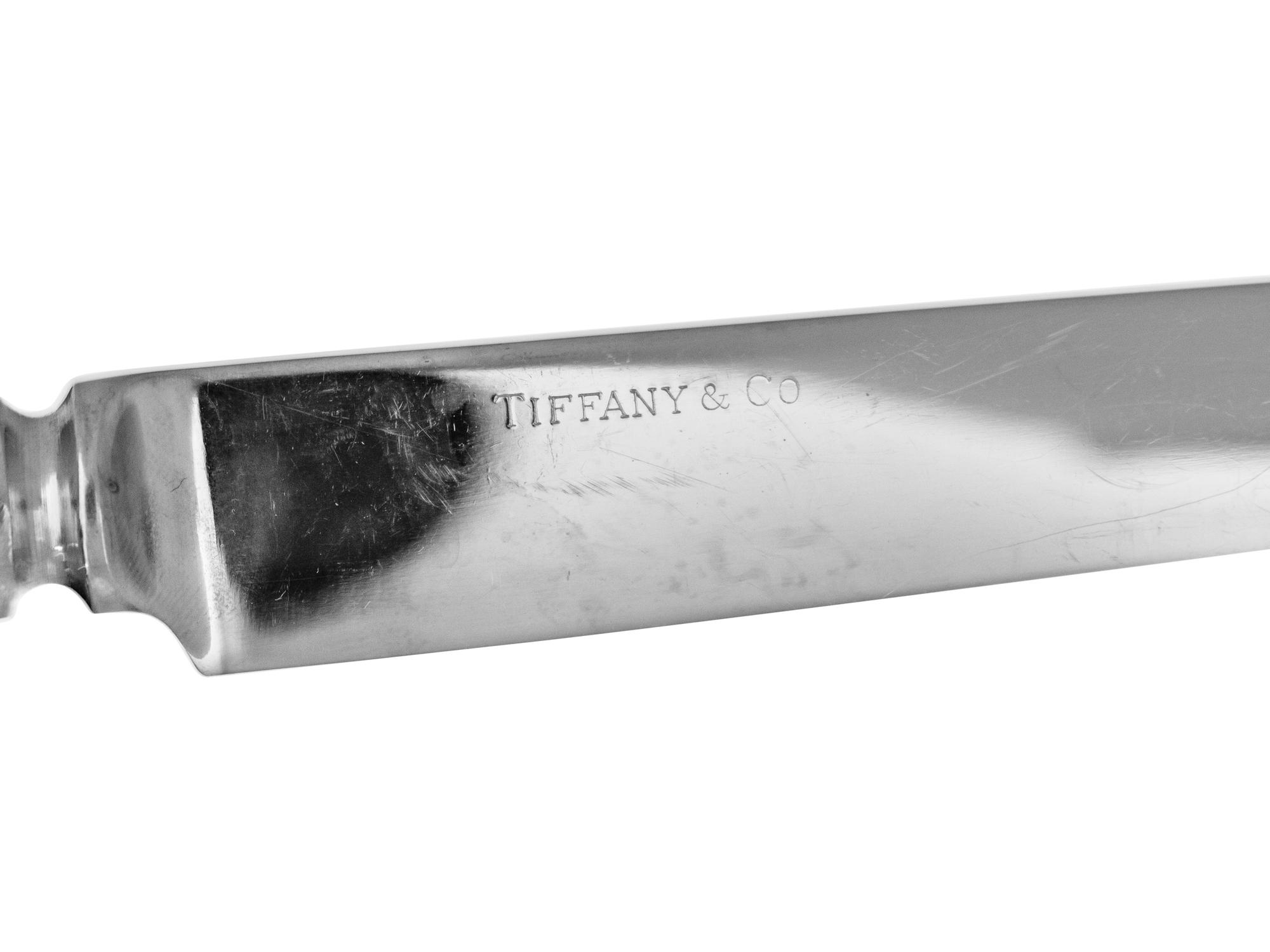 Four Tiffany & Co. Silver Flatware Articles