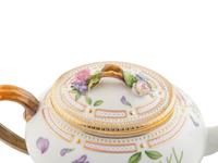 A Royal Copenhagen Flora Danica Porcelain Tea Pot