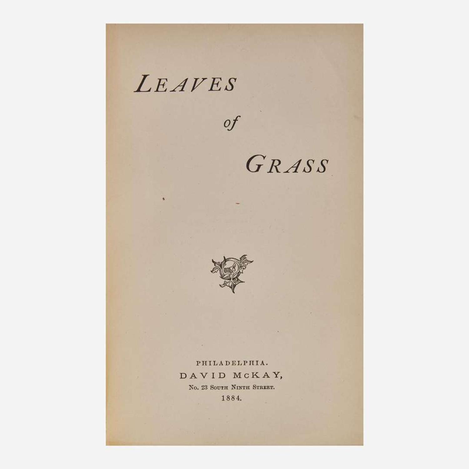 [Literature] (Whitman, Walt) Leaves of Grass