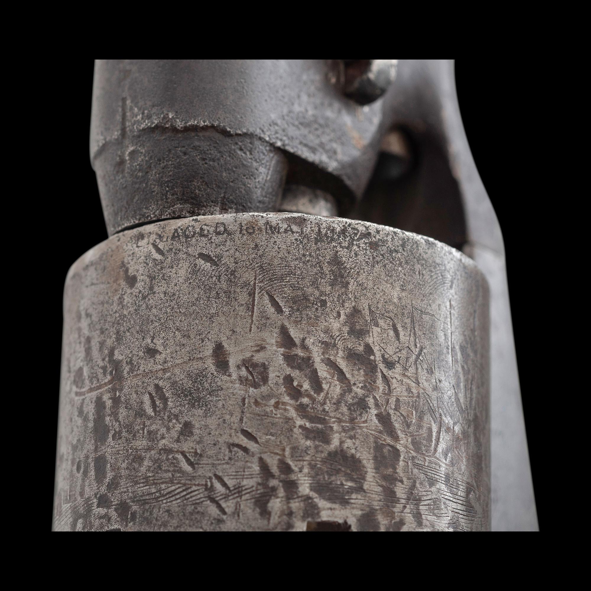Colt Model 1861 Navy Revolver Inscribed to Confederate Colonel Joel R. Griffin - 62nd Georgia Infantry