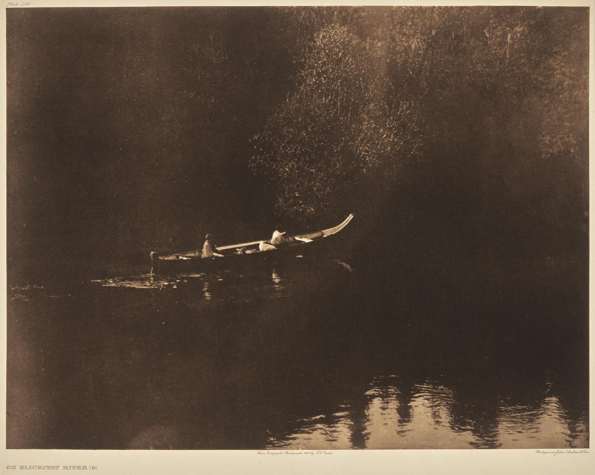 Edward Curtis (American, 1868-1952) — On Klickitat River (b) Plate 290