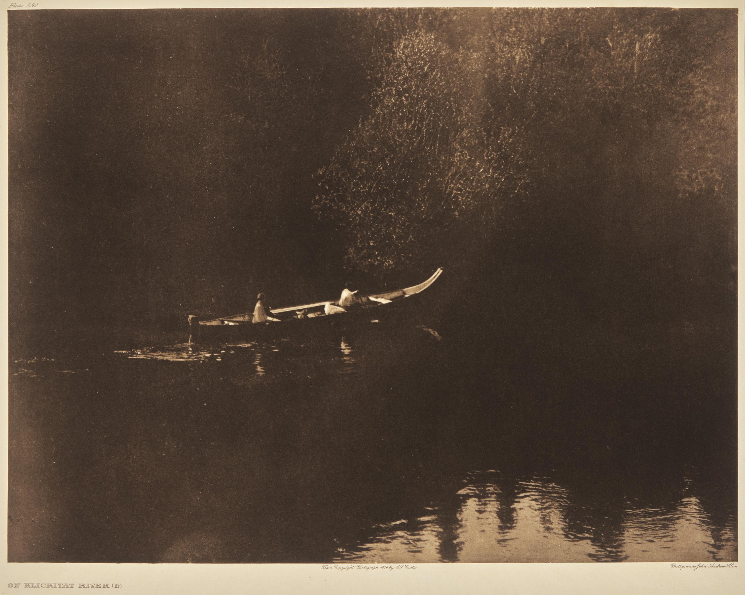 Edward Curtis (American, 1868-1952) — On Klickitat River (b) Plate 290