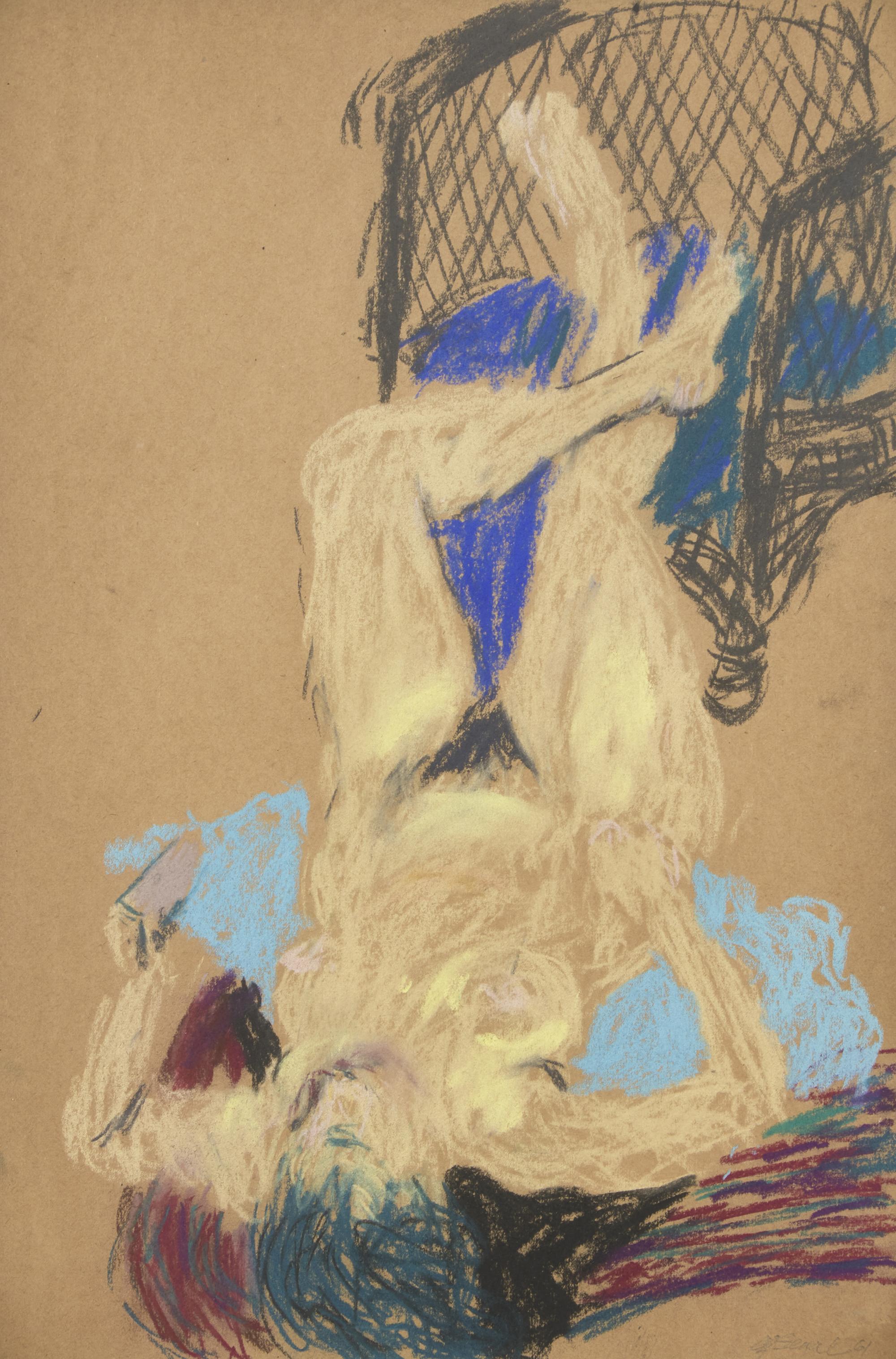 Reclining Nude with Leg on Chair , 1961