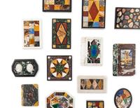 A Collection of Sixteen Italian Pietra Dura Paperweights