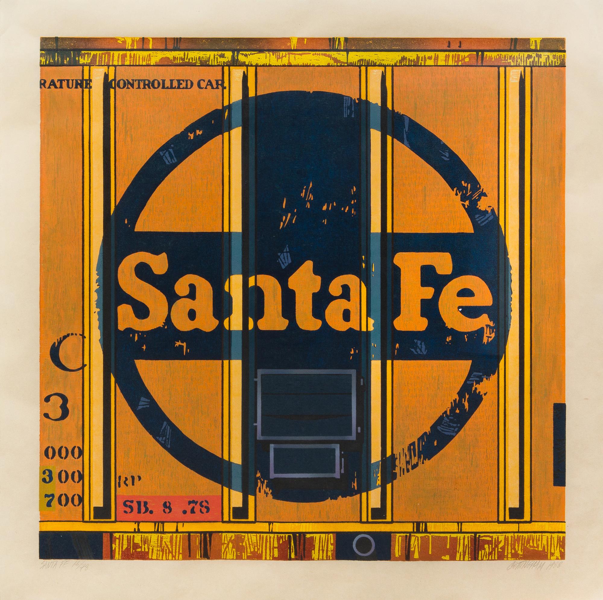 Robert Cottingham, (American, b. 1935), Santa Fe, 1988