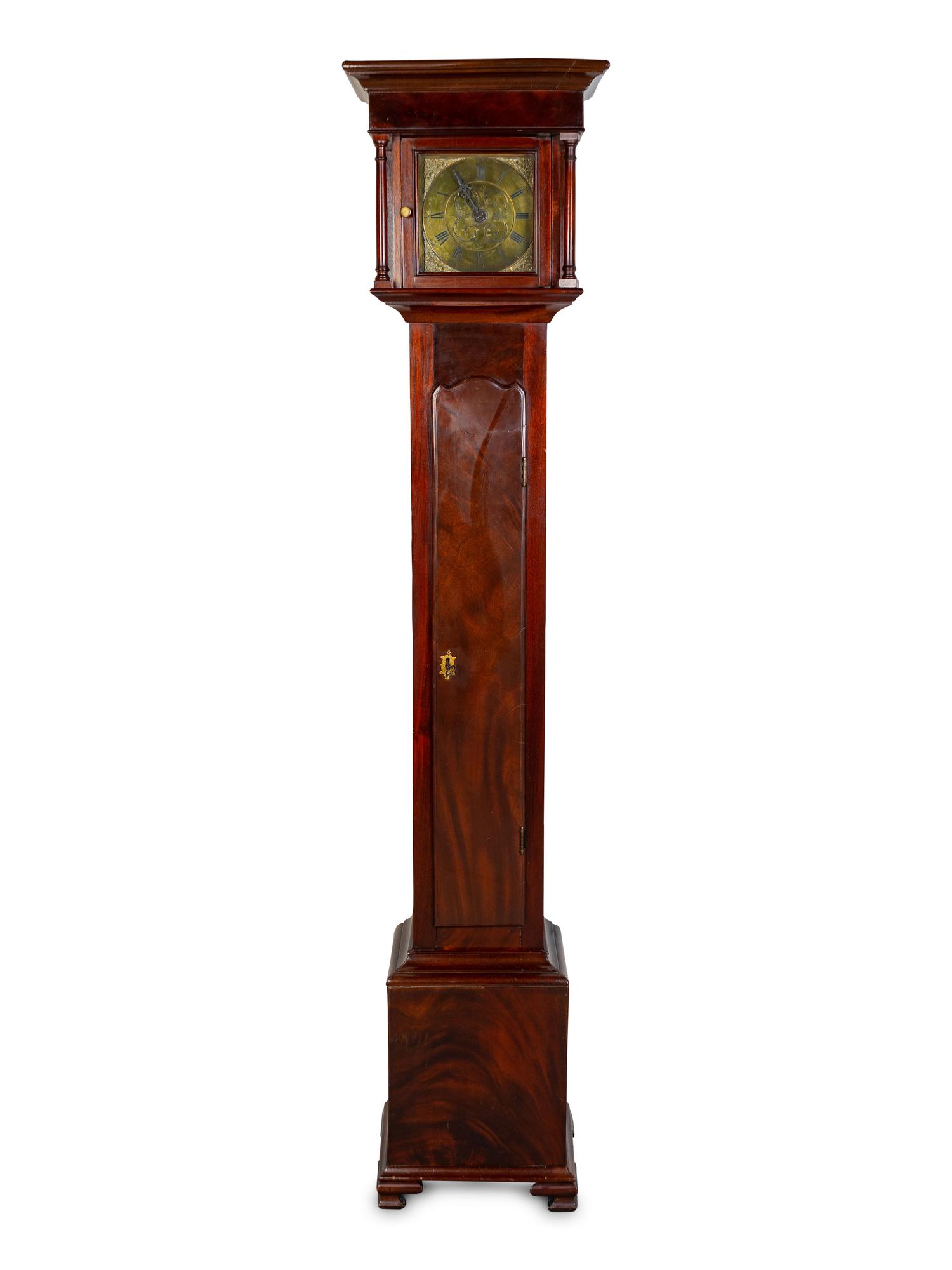 A George III Mahogany Grandmother Clock Circa 1750-1760