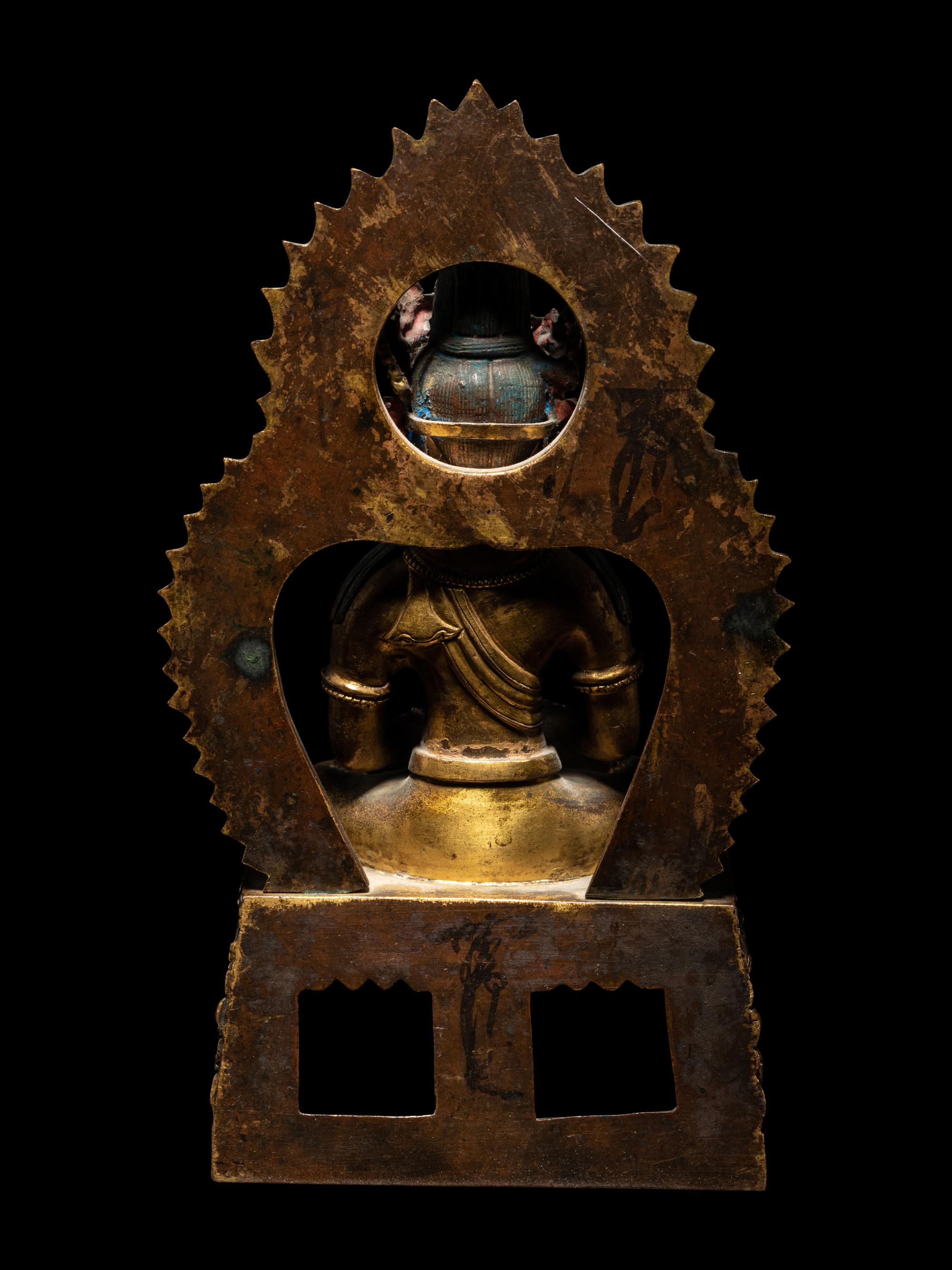A Gilt Bronze Figure of Amitayus