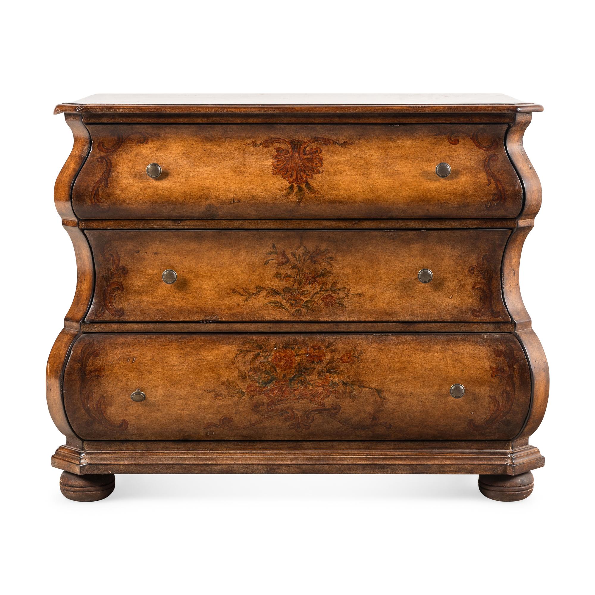 A Dutch Style Painted Chest of Drawers
