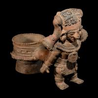 A Jamacoaque Terracotta Figural Vessel