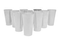 A Set of Ten Peruvian Silver Beakers