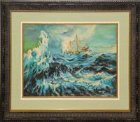 Artist Unknown, (20th century), Ship at Sea