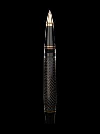 Conway Stewart: Churchill-Ebonite and Gilt Trim Limited Edition Ballpoint Pen
