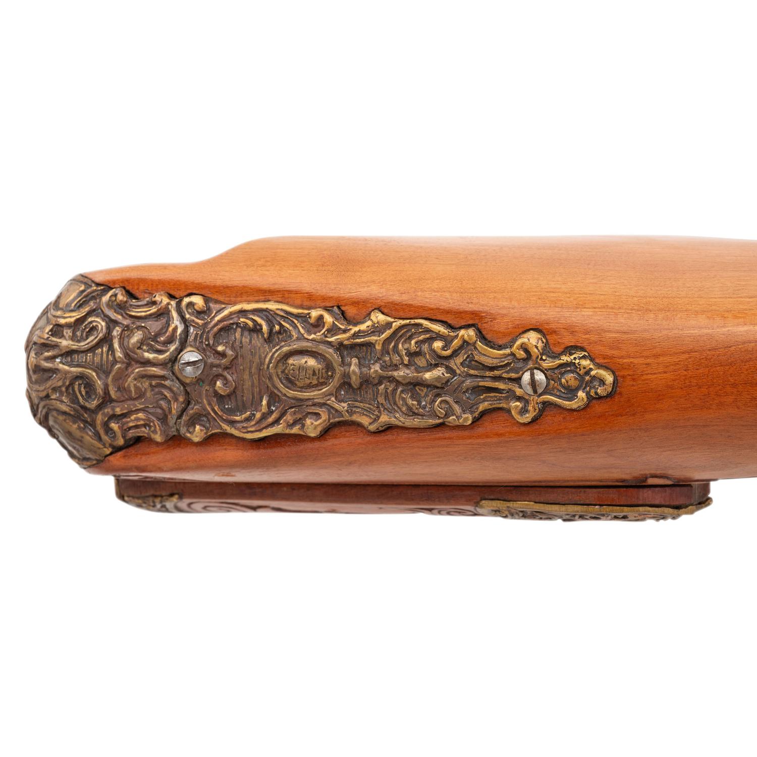 Carved Contemporary Flintlock Jaeger in the Style of Caspar Zellner