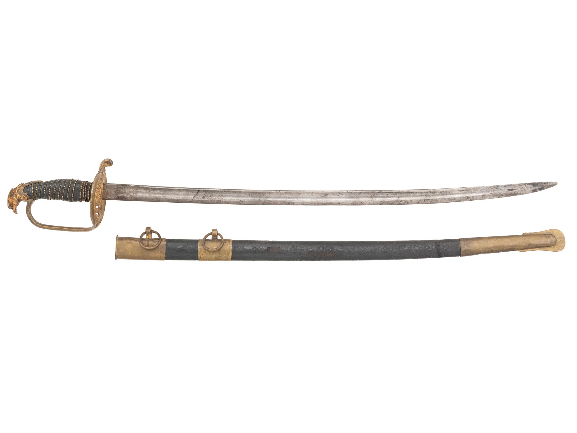 [CIVIL WAR]. Civil War-era child's snare drum & eagle head sword.