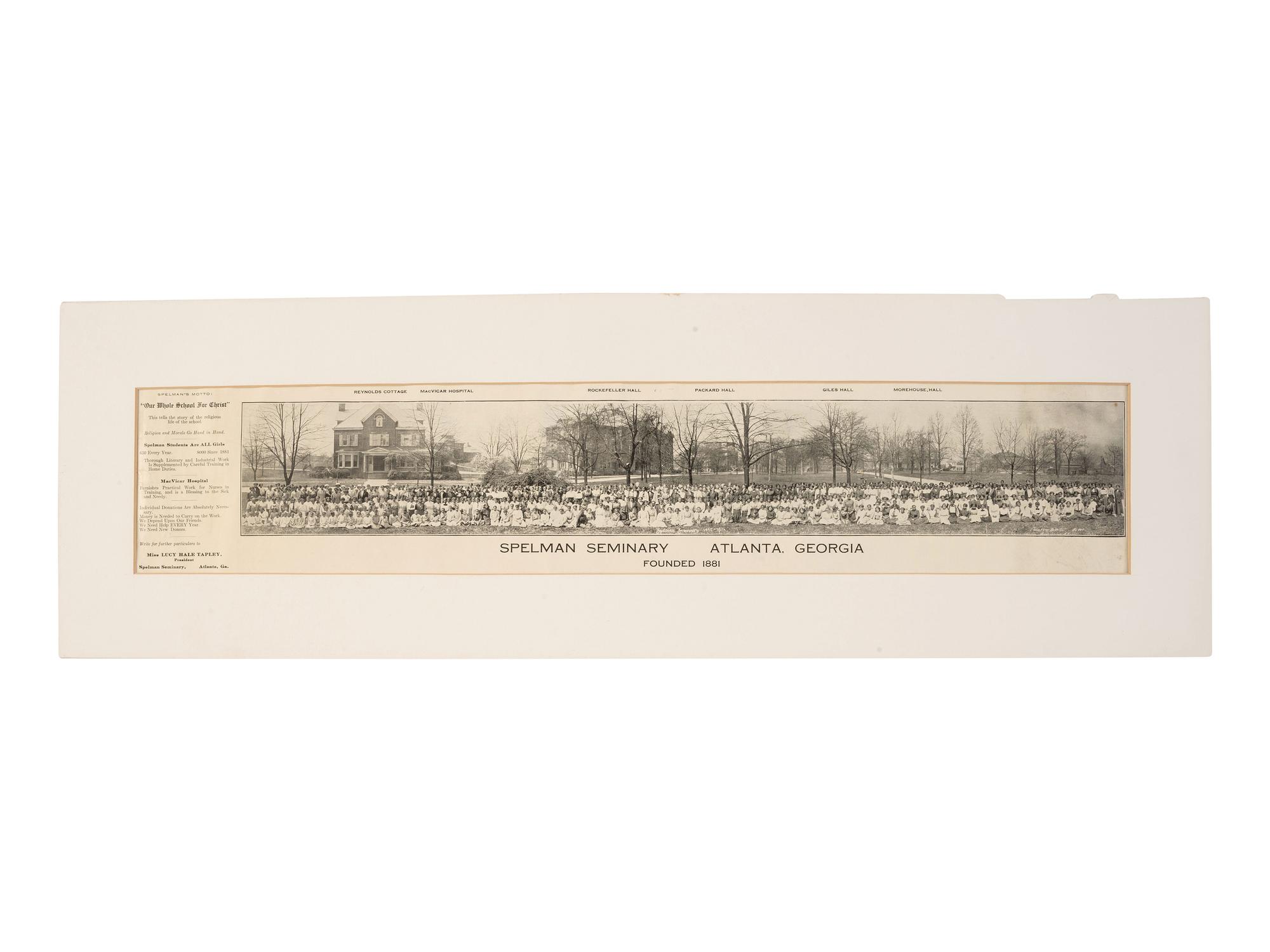 [EDUCATION - SPELMAN SEMINARY]. 3 items related to Spelman Seminary in Atlanta, GA.
