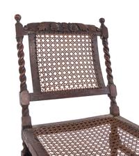 A William and Mary Carved Oak Daybed