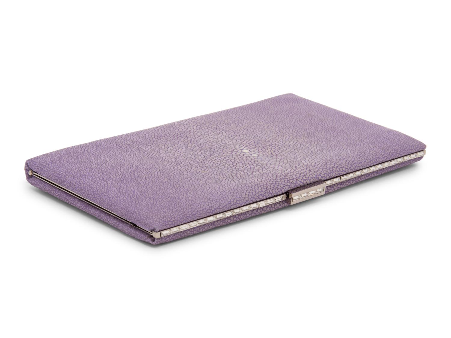 Judith Leiber Purple Stingray Clutch, 2000s