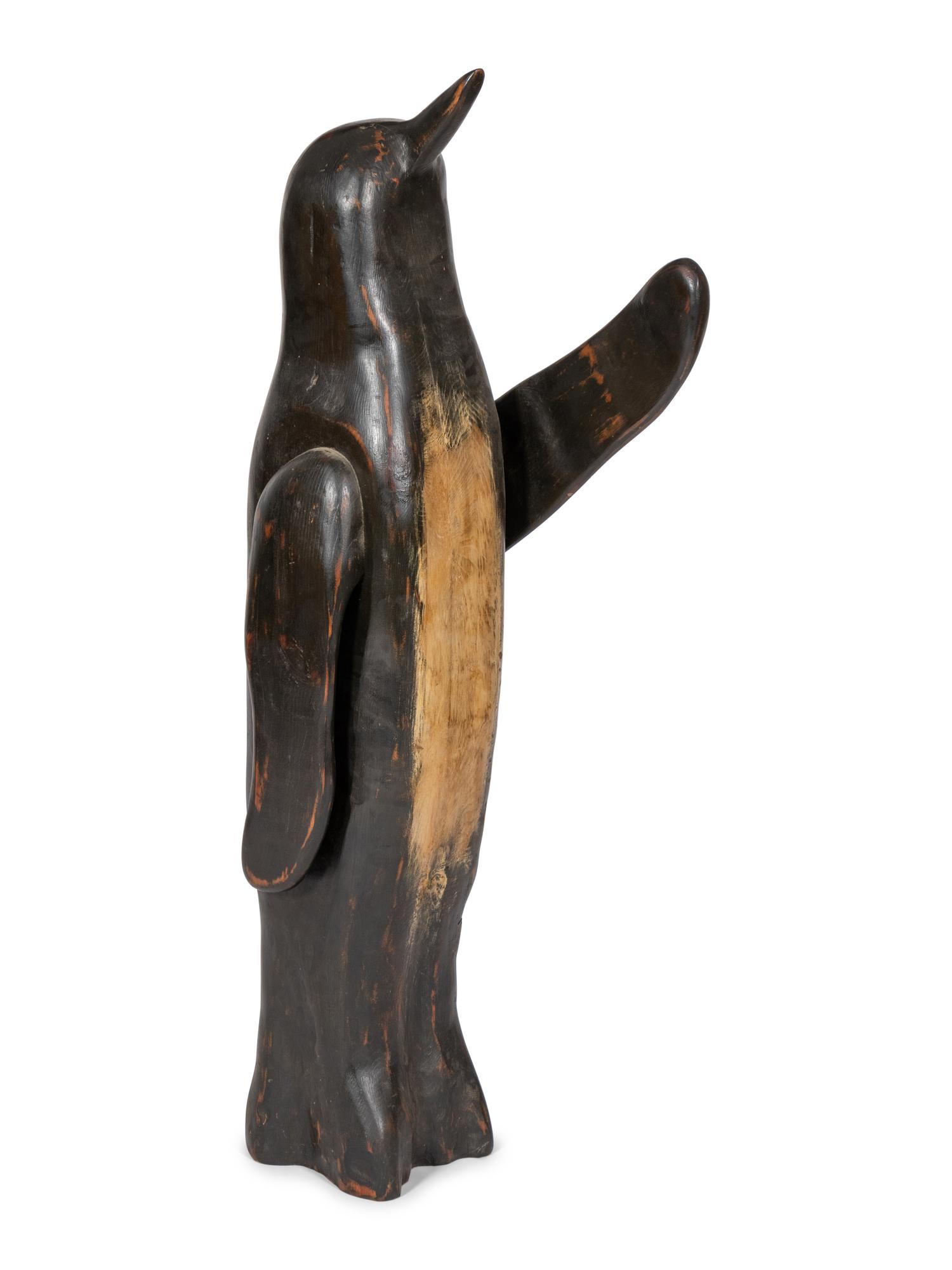 A Folk Art Carved Penguin
