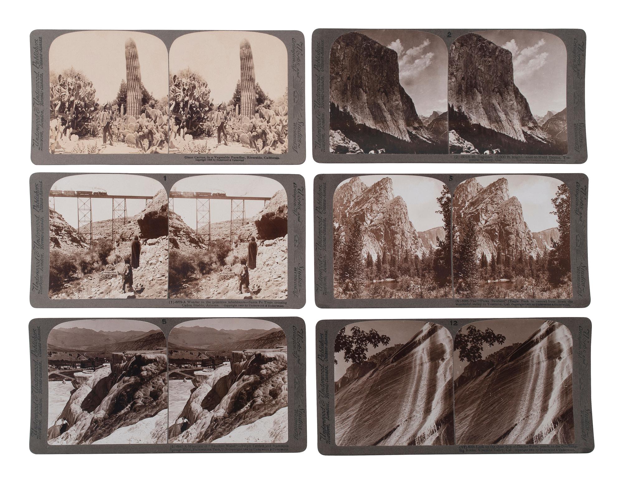 [EARLY PHOTOGRAPHY]. A large collection of approx. 400 stereoviews and 3 stereoviewers.