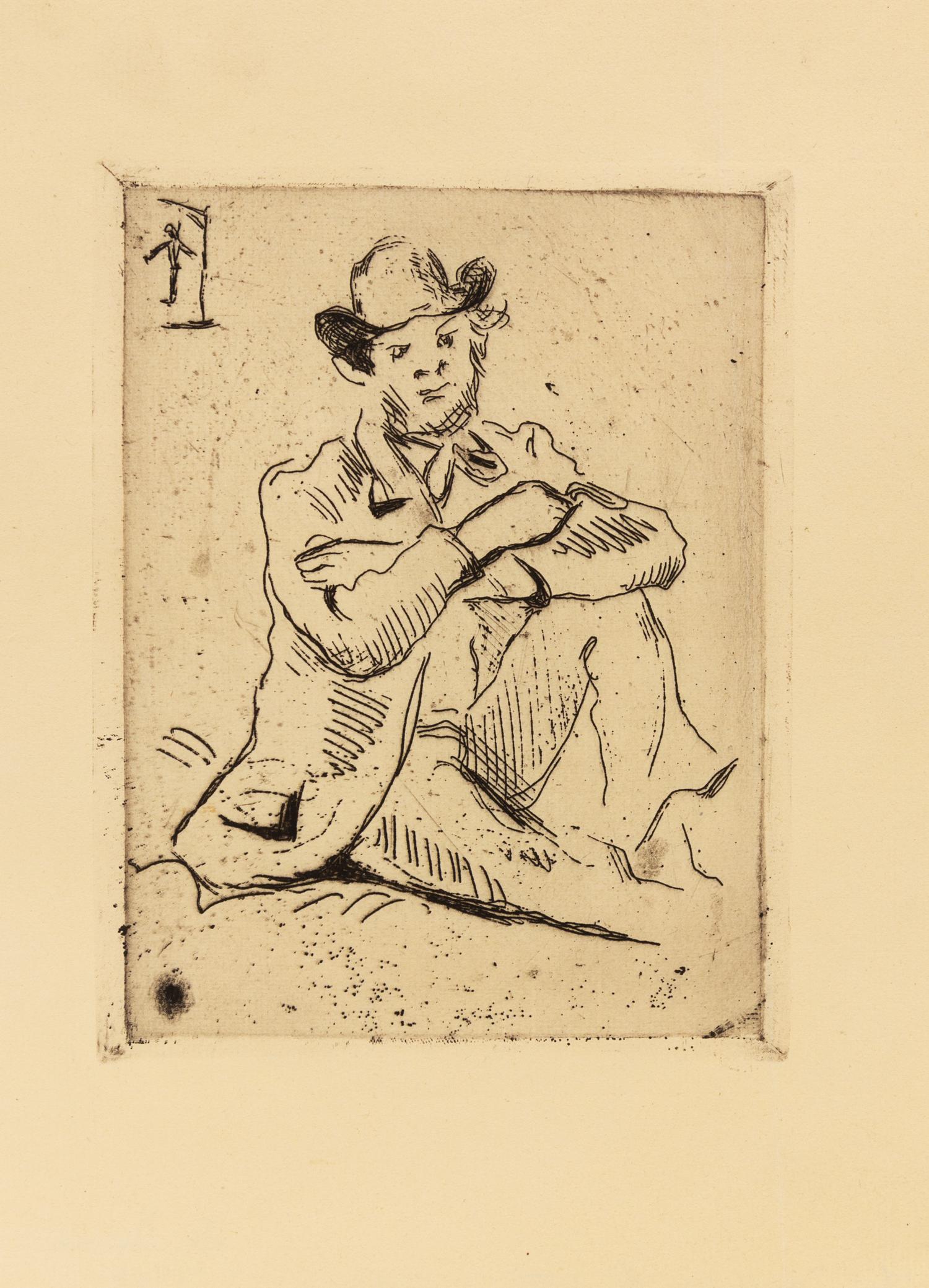 Paul Cézanne, (French, 1839-1906), Portrait du peintre A. Guillaumin au pendu