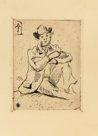Paul Cézanne, (French, 1839-1906), Portrait du peintre A. Guillaumin au pendu