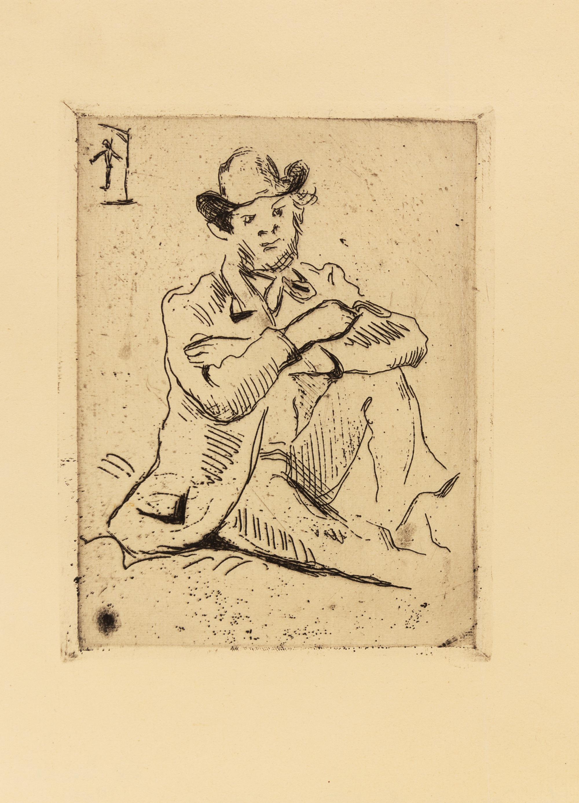 Paul Cézanne, (French, 1839-1906), Portrait du peintre A. Guillaumin au pendu
